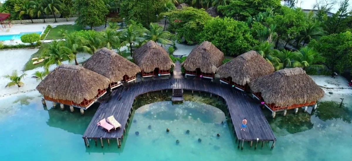 Overwater Bungalows in Belize